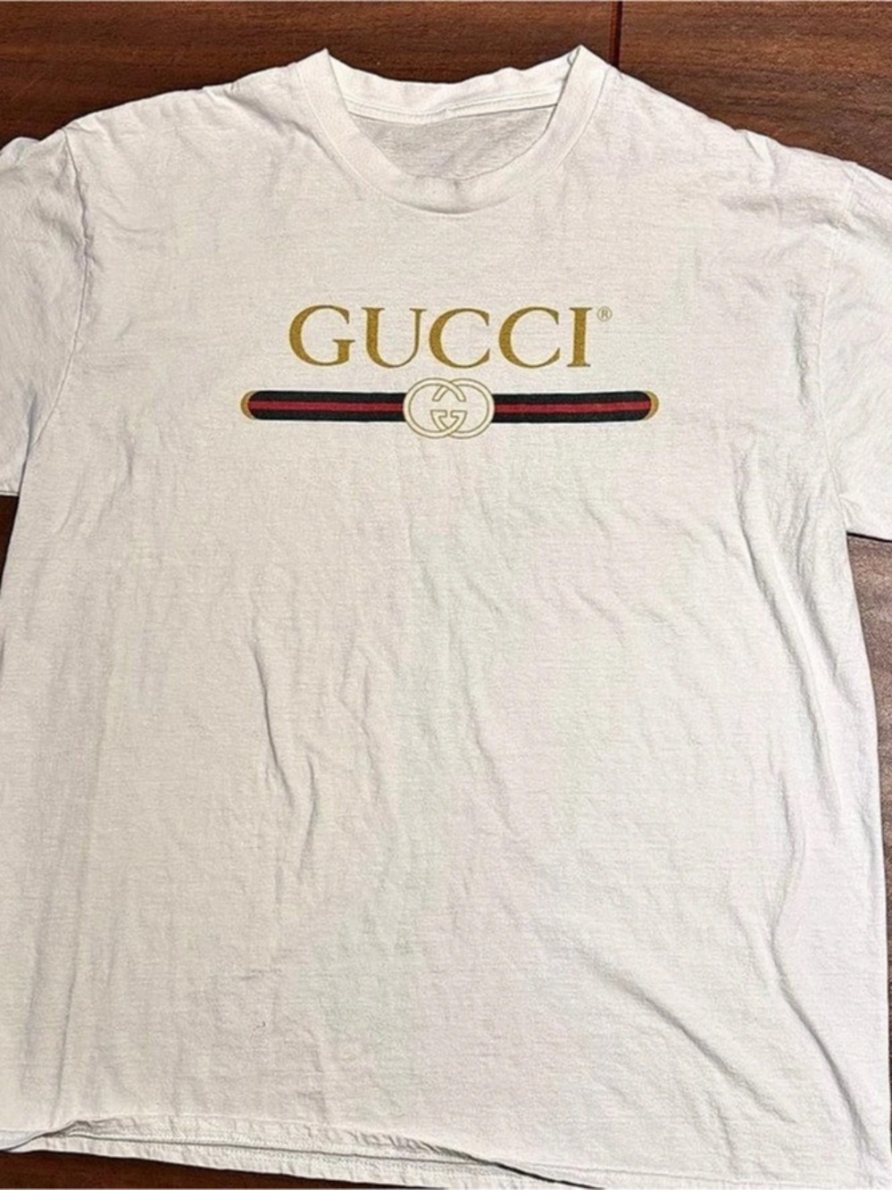 Gucci Vintage Logo T-Shirt White Short Sleeve Tee